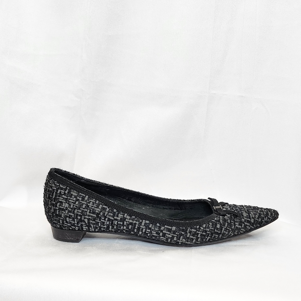 Women's Salvatore Ferragamo Pointed Toe Ballet Flats / Size 7 / 1.5cm Wide Heels
